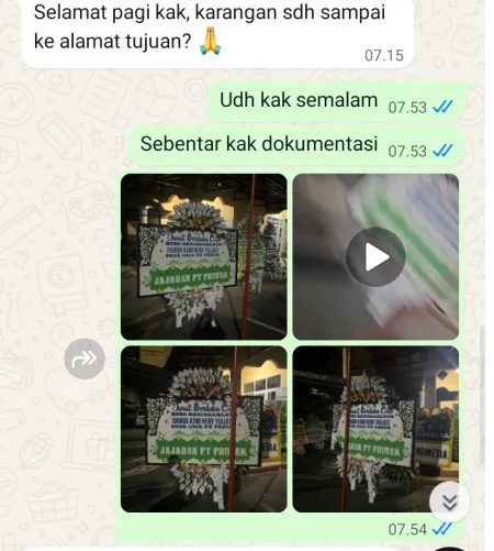 Pengiriman Papan Bunga Selamat Bakti Jaya