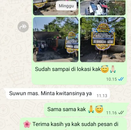 Pengiriman Papan Bunga Duka Bakti Jaya