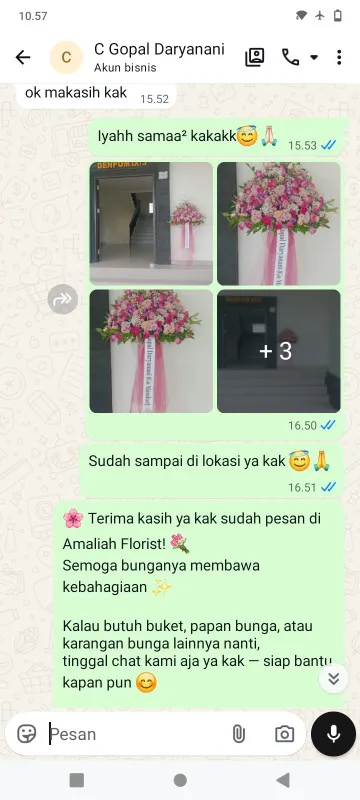 Pengiriman Karangan Bunga Bakti Jaya